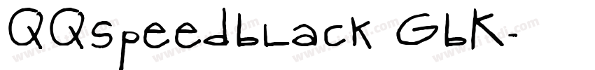 QQspeedBlack_GBK字体转换