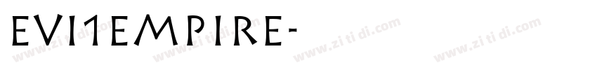 Evi1Empire字体转换