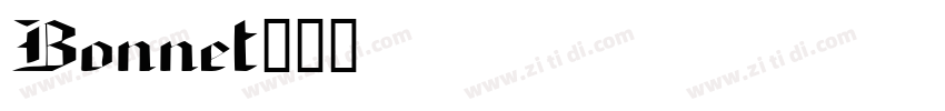 Bonnet字体转换