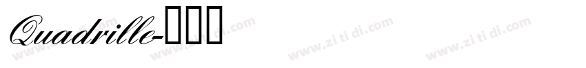 Quadrille字体转换