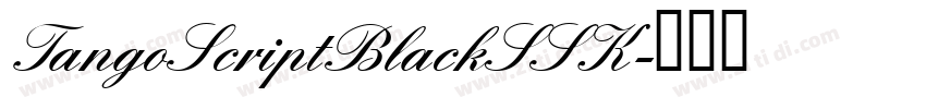 TangoScriptBlackSSK字体转换