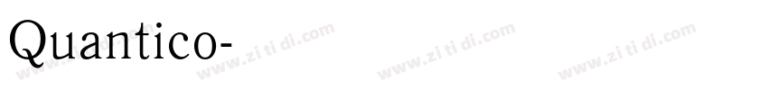 Quantico字体转换