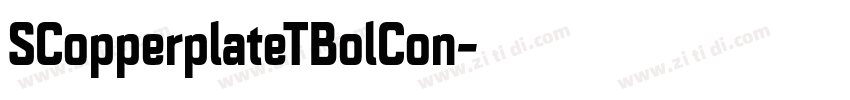 SCopperplateTBolCon字体转换 SCopperplateTBolCon字体转换