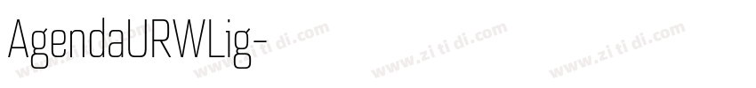 AgendaURWLig字体转换
