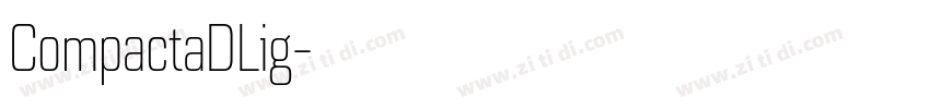 CompactaDLig字体转换