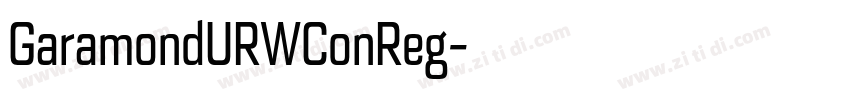 GaramondURWConReg字体转换