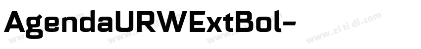 AgendaURWExtBol字体转换
