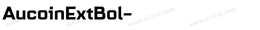 AucoinExtBol字体转换