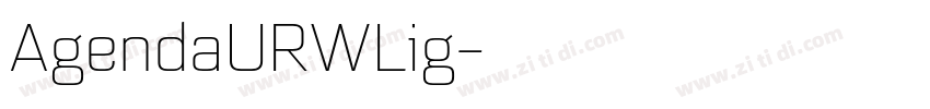 AgendaURWLig字体转换