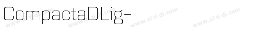 CompactaDLig字体转换
