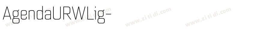 AgendaURWLig字体转换
