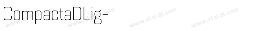 CompactaDLig字体转换