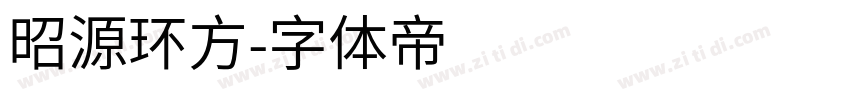 昭源环方字体转换