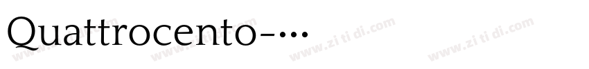 Quattrocento字体转换