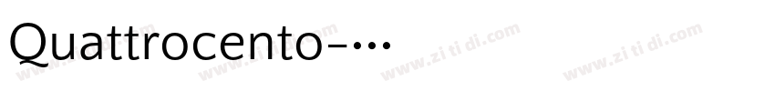 Quattrocento字体转换