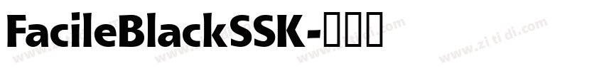 FacileBlackSSK字体转换