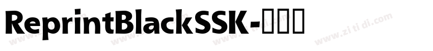 ReprintBlackSSK字体转换