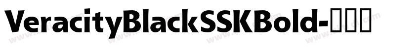 VeracityBlackSSKBold字体转换