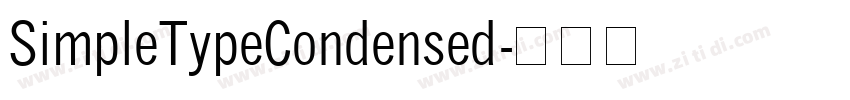 SimpleTypeCondensed字体转换