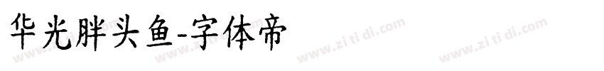 华光胖头鱼字体转换