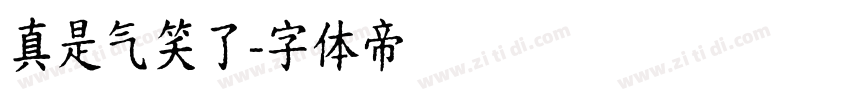 真是气笑了字体转换