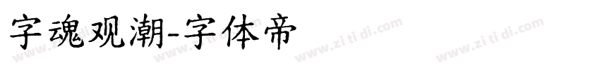 字魂观潮字体转换
