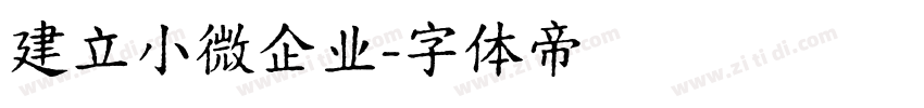建立小微企业字体转换