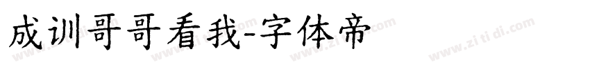 成训哥哥看我字体转换