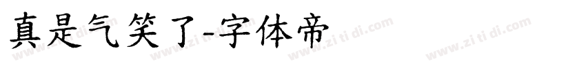 真是气笑了字体转换