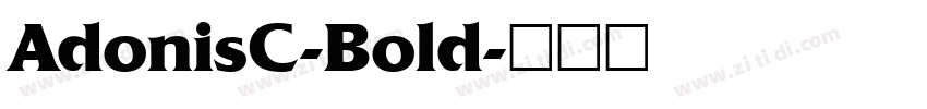 AdonisC-Bold字体转换