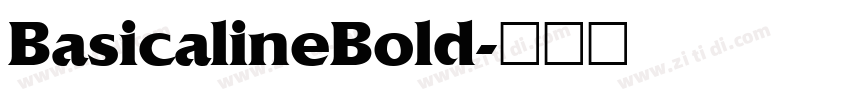 BasicalineBold字体转换