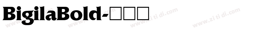 BigilaBold字体转换