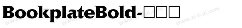 BookplateBold字体转换
