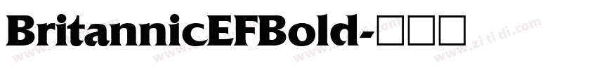 BritannicEFBold字体转换