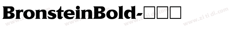 BronsteinBold字体转换