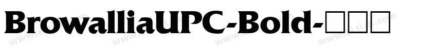 BrowalliaUPC-Bold字体转换