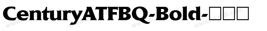 CenturyATFBQ-Bold字体转换