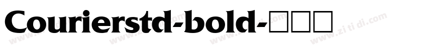 Courierstd-bold字体转换