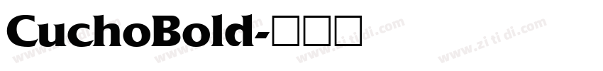 CuchoBold字体转换