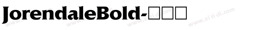 JorendaleBold字体转换