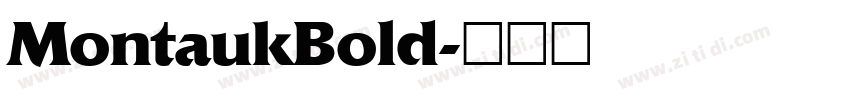MontaukBold字体转换