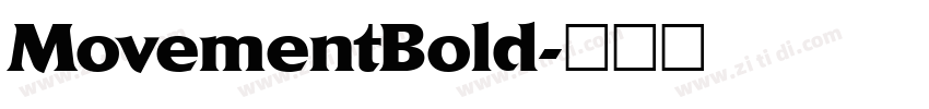 MovementBold字体转换