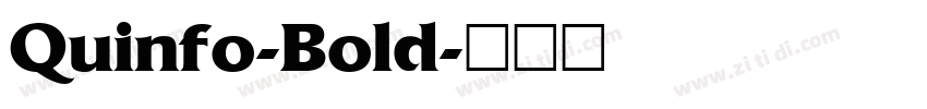 Quinfo-Bold字体转换