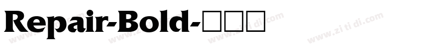 Repair-Bold字体转换