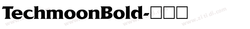 TechmoonBold字体转换