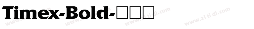 Timex-Bold字体转换