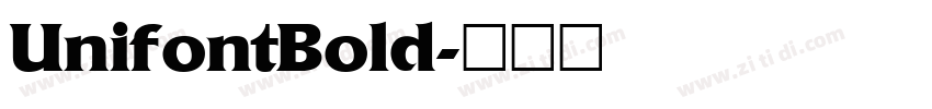 UnifontBold字体转换