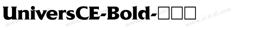 UniversCE-Bold字体转换