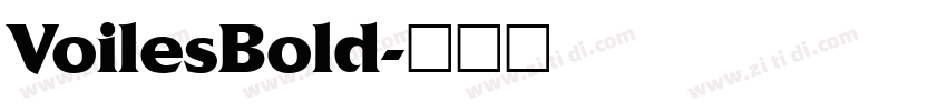 VoilesBold字体转换