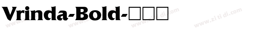 Vrinda-Bold字体转换